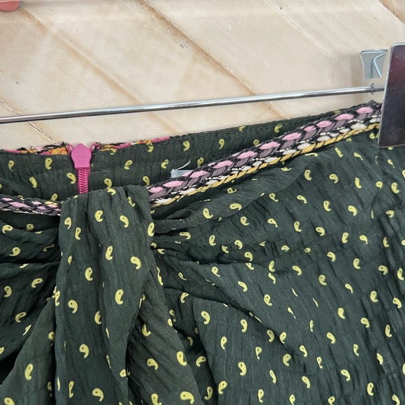 Zara Printed Tie Front Mini Skirt - Picture 4 of 5